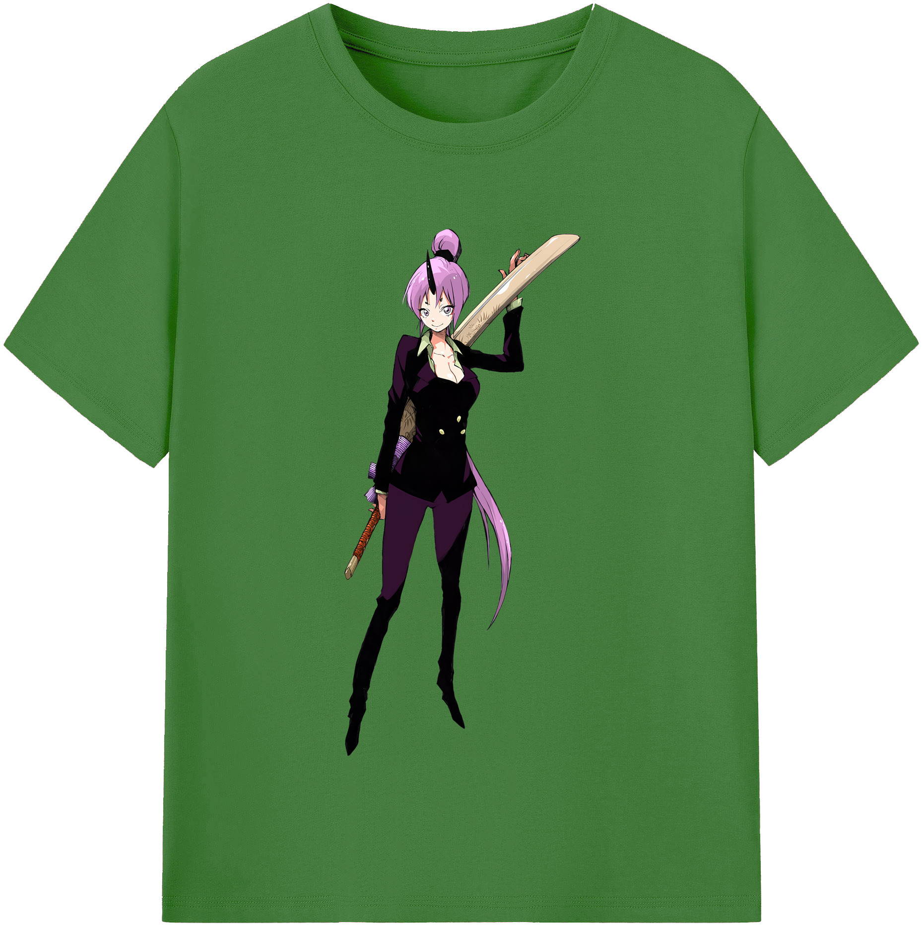 （画像用） 転スラ Regarding Reincarnated to Slime レディースカジュアルプリントTシャツ（綿100％）